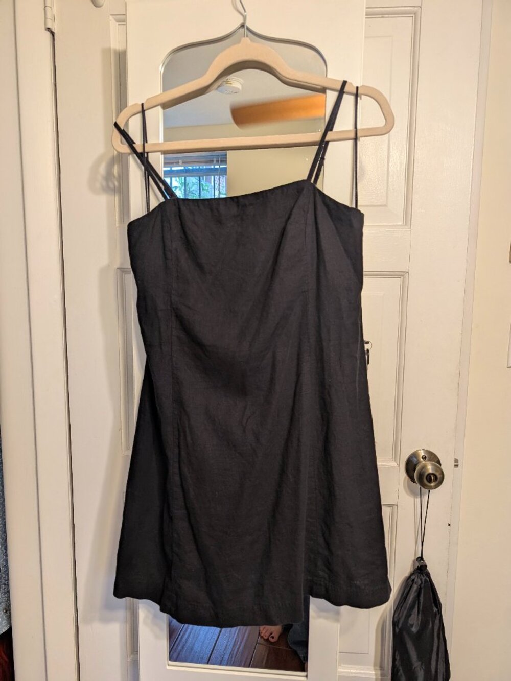 GAP linen blend spaghetti strap sunmer slip dress